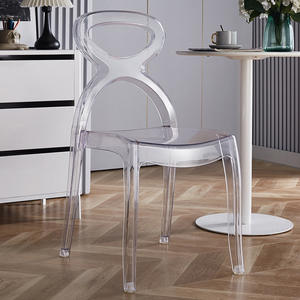 Silla de Diseño Napoleónico de Acrílico Transparente y Cristal, Moderna, para Restaurante, Comedor, Casa de Campo, Parque, Exterior, Hotel, Hogar y Bar - Product Image 6