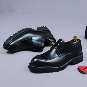 Zapatos ASTON M.JAZZ para Hombre, de Cuero Genuino Negro, Formales de Negocios, con Cordones, Aumentan la Estatura, Suela Gruesa, para Todas las Temporadas - Product Image 4