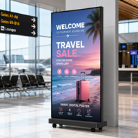 Écran d'affichage LED vertical couleur pleine, type Cubo, pour affichage publicitaire, signalétique, éducation, montage au sol, mobile, intérieur, IP65, pixel 1,9 mm