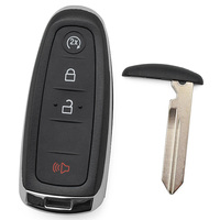 Coque de clé de voiture à 4 boutons avec lame FO38R, remplacement de la coque de clé télécommande de voiture