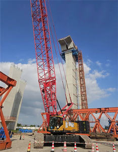 รถเครนตีนตะขาบ SCC1350E Sany 135T รถเครนตีนตะขาบ SCC750C SCC550E SCC550A-6 SCC850A SCC1350A กับส่วนประกอบเครื่องยนต์หลัก - Product Image 2