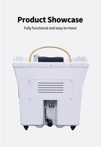 Lavabo Móvil de Acero Inoxidable para Lavado de Cabello con Ruedas, Ajustable, Spa, Champú 2 en 1, Tanque de Agua de 60L, Función de Masaje, Cuidado del Cuero Cabelludo - Product Image 6