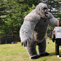 Costume de mascotte de gorille gonflable Funtoys Ape 2,6 m Costume de mascotte King Kong Cosplay Mascotte Thème Déguisement Carnaval