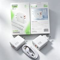 Chargeur rapide pour téléphone portable 65W avec prise EU, type C PD USB, câble USB-C, adaptateur secteur USB-C à charge rapide 65W