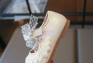 Girls Bow Princess <strong>Shoes</strong> Cute Fashion Lace Trim Bow Spring Summer <strong>Shoes</strong> for <strong>Little</strong> Girls - Product Image 5