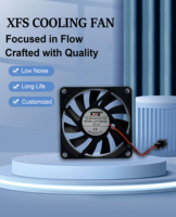 Ventilateur axial DC sans balais en plastique, haute vitesse, faible bruit, carré 7010, avec roulement à billes ou à manchon, OEM/ODM 5V/12V/24V