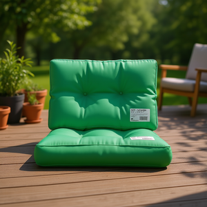 Cojín para Paletas de Exterior, Verde, 23.6 x 15.7 x 4.7 Pulgadas, 100% Poliéster, Resistente al Agua, Acolchado, Rectangular, para Todas las Estaciones - Product Image 2