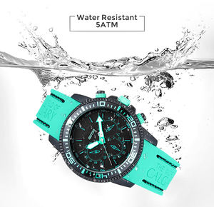 Fournisseur d'or OEM Marque Personnalisé Conception <span class=keywords><strong>Ado</strong></span> Bracelet En Caoutchouc Enfants Chronographe Sport Hommes Ensembles <span class=keywords><strong>Montre</strong></span> En Silicone - Product Image 3