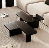 Table basse moderne de style scandinave en bois de bouleau massif, 3 pieds réglables, mobilier de salon, table TV chic à 1 plateau