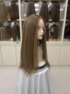 Capelli Umani Vergini Cinesi all'Ingrosso HD per Parrucche Lace Front, Base Trasparente Traspirante Piccola/Grande dall'Aspetto Naturale Senza Colla - Product Image 3