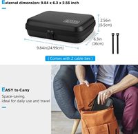 Étui de voyage léger personnalisé OEM ODM en EVA pour adaptateur secteur Macbook, batterie externe, souris Apple, carte SD, sac, boîte, pochette