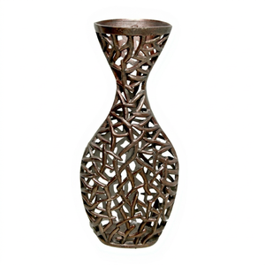 Modern Luxury Aluminum Floor Standing Flower <b>Vase</b>-Handmade Lightweight Eco-Friendly Home & Office Decor - Product Image 1