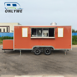 ONLYWE Camion à pizza <span class=keywords><strong>Voiture</strong></span>-restaurant entièrement équipée <span class=keywords><strong>Voiture</strong></span>-restaurant en acier inoxydable Remorque pour crème glacée Remorque pour crème glacée - Product Image 4