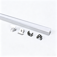Profilés en aluminium pour éclairage linéaire LED avec couvercle ABS, profilés en aluminium pour bande LED, canal pour profilé en aluminium