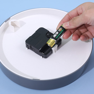 Round <b>Wall</b> <b>Clock</b> Analog Battery Powered <b>Silent</b> Living Room Bedroom Decoration - Product Image 4