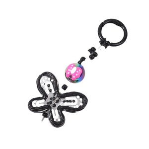 Cute Colorful <b>Butterfly</b> <b>Beaded</b> Keychain Fashion Bag Charm Decorative Pendant Accessory for Women Gift - Product Image 5