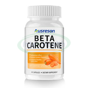 Ausreson Label pribadi <span class=keywords><strong>Beta</strong></span> karoten softgel suplemen makanan kesehatan kapsul Vitamin a <span class=keywords><strong>Beta</strong></span> karoten - Product Image 1