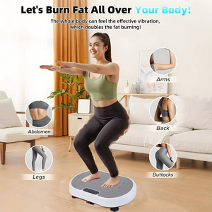 Plateforme vibrante de puissance, machine portable pour la perte de poids, le renforcement musculaire, la mise en forme, l'entraînement de la force, niveaux de vitesse, capacité maximale - Product Image 2