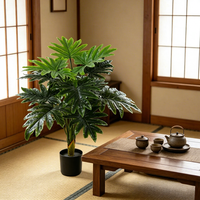 Décorations de mariage Evergreen : Plantes artificielles en plastique, Bonsaïs artificiels au toucher réel pour la maison, le hall et le bar