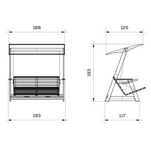 Columpio de Jardín de Madera Sunova de Soylu Grup Modelo SNV-201-2 - Product Image 5