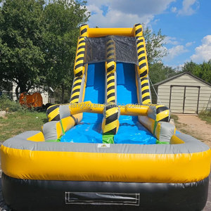 Tobogán Acuático Doble Inflable Económico, <span class=keywords><strong>Castillo</strong></span> con Tobogán Inflable para Niños y Adultos - Product Image 4