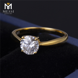 Bague Messi Jewelry MSR-371 en platine et or, forme ronde, avec diamant de laboratoire - Product Image 3