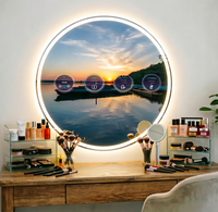 Espejo Decorativo Inteligente para TV con Embalaje Estándar de Exportación, Vidrio Dieléctrico de Doble Vía, Espejo de TV de Alta Definición para Interiores Modernos