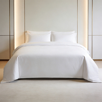 Hotel-Bettwäsche-Set Baumwolle Queen-Size Einfarbig Atmungsaktiv für Gastgewerbe Hochzeit Spa
