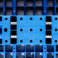 Paleta de Plástico Encajable de Doble Entrada Tipo Euro 1200x800x150mm, Paleta de Almacenamiento Industrial y Logística