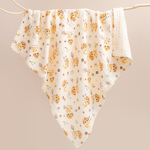 Imprimé jeter couverture Swaddle Wrap serviette confortable doux respirant mousseline infantile bébé Swaddle Wrap couverture - Product Image 6