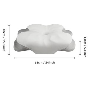 Almohadas de <span class=keywords><strong>Cama</strong></span> con Contorno Suave, <span class=keywords><strong>Espuma</strong></span> Viscoelástica para Dormir de Lado, Boca Arriba o Boca Abajo, Almohada Cervical Ergonómica Ajustable para Alivio - Product Image 2