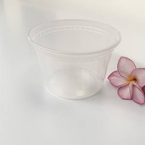 Tasse à Deli en PP transparent avec couvercle étanche en LDPE, boîte de conservation des aliments en plastique 16 OZ - Product Image 4
