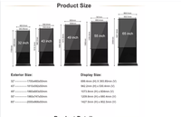 Pantalla táctil vertical interactiva de 43, 55, 65 pulgadas, tótem de pie, pantalla táctil digital para interiores