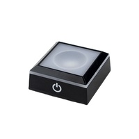 Base d'affichage en cristal de haute qualité Pujiang WZ en gros, base lumineuse LED en plastique pour boule de cristal