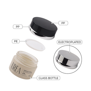 Vente en gros <span class=keywords><strong>de</strong></span> pots cosmétiques en verre <span class=keywords><strong>de</strong></span> 50 g, ronds, finition mate, contenants vides pour crème pour le visage, crème <span class=keywords><strong>de</strong></span> nuit, essence à <span class=keywords><strong>l</strong></span>'<span class=keywords><strong>urée</strong></span> avec couvercles personnalisés - Product Image 5