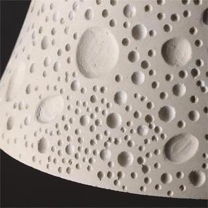 โคมไฟเพดานสไตล์วบิซาบิแบบญี่ปุ่น โคมไฟ LED ซีเมนต์ 3 หัว สำหรับบาร์/โต๊ะกาแฟ โคมไฟห้องนอน โคมไฟระย้า - Product Image 1