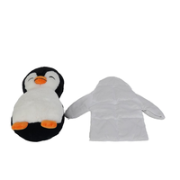 Adorable jouet animal en peluche pingouin lavande réservoir de décompression lesté granules chauffés au micro-ondes joli jouet en peluche coton PP