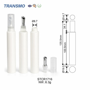 Reusable <b>Lip</b> Balm Extrusion Container Supplied Metal Dauber Wand Recyclable Flexible Cosmetic Pipe - Product Image 5