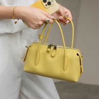 Fabricant ODM OEM – Sac Boston en cuir véritable 2026 avec fermeture éclair, sac à main et sac à bandoulière pour femme