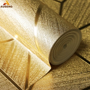 Ahlstrom Antique Liquid Wall Giấy Nâng Màn Hình In Pvc Kim Loại Giấy Dán Tường Với Lá Mỏng Trên Đầu Trang - Product Image 1