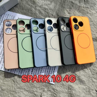 Coques de téléphone effet peau pour Infinix Hot 30i Hot 50 Pro Plus 4G TPU+PC Motifs magnétiques peints Coque arrière pour Tecno Spark 10