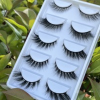 Cils en Vison 3D Naturels Effet Aile d'Ange Foxy Winged Cat Eye, Faux Cils à Marque Privée, Vente Chaude