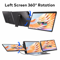 Moniteur portable pour ordinateur portable de 15,3 pouces, écran IPS 1200P, USB-C HDMI Plug and Play, triple moniteur pour plusieurs appareils