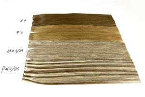 डबल खींचा यूरोपीय वर्जिन मानव बाल सिल्की सीधी बनावट एकल-हाथ के उच्चतम लंबे अनुपात के लिए सभी रंग - Product Image 3