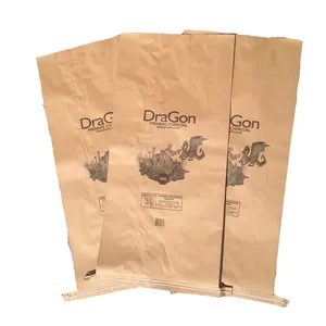 Factory price 25kg 40kg 50kg multiwall industry paper bag for resin cement chemical