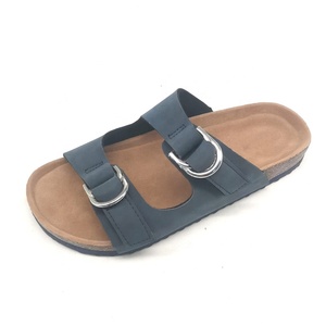 Zapatillas de suela de corcho para mujer, <span class=keywords><strong>sandalias</strong></span> de Pu con cojín de espuma, cómodas, para exteriores - Product Image 1