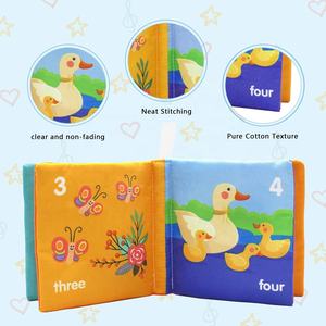 Paquete de 6 Libros de Tela Educativos para Bebés, Libros Sensoriales de Aprendizaje Temprano, Libros de Tela Suaves y Lavables para Bebés - Product Image 4