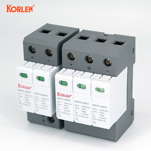 KORLEN Compact 2P DC 1000V SPD <span class=keywords><strong>protezione</strong></span> contro i fulmini T2 20kA 40kA Solar SPD Surge protettore - Product Image 3