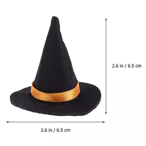 Personnalisé Halloween Mini Feutre Sorcière Chapeau Ornement Fête Nouveautés <span class=keywords><strong>Bouteille</strong></span> <span class=keywords><strong>De</strong></span> Vin Faveur Cadeau Décorations - Product Image 2