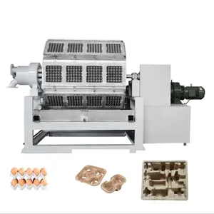 Paper egg tray punching machine Paper Tray Making machine for home business with aluminum mold